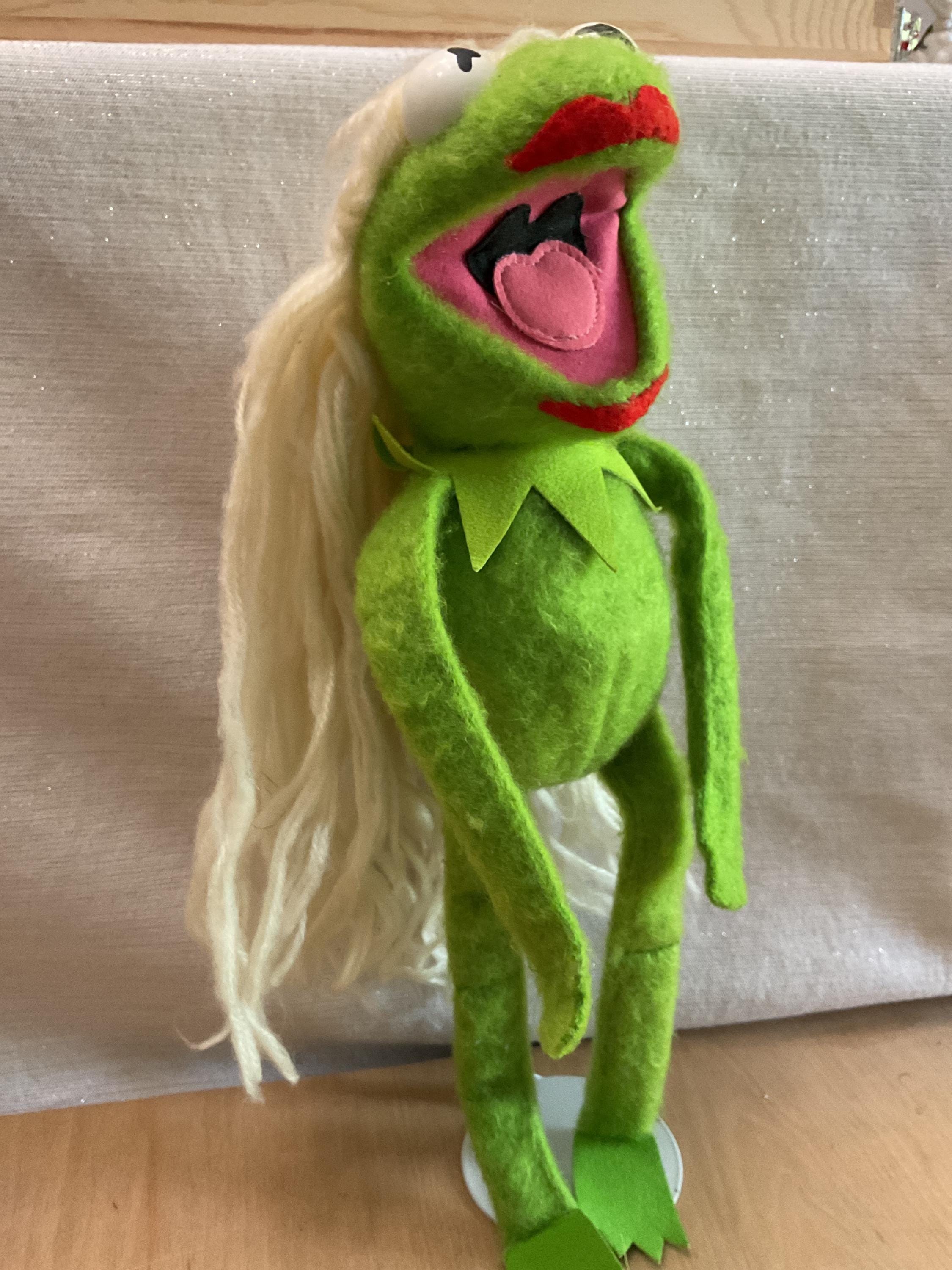 Vintage Kermit the Frog Muppet Modified With Wig and Lipstick - Etsy