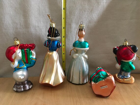 Vintage Disney Blown Glass Christmas Ornaments - Etsy