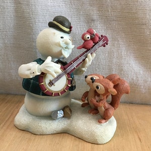 Vintage Rudolph the Red-Nosed Reindeer Enesco Sam the Snowman Figure Rare