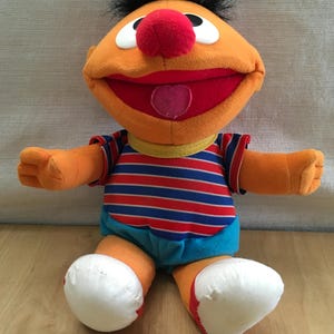 Vintage 1990’s Sesame Street “Tickle Me Ernie” Stuffed Plush