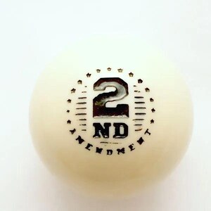 Rocknob Custom 2nd Amendment on the Cue Billiard Ball Gear Shift Knob