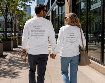 Encouraging Long Sleeve Tee | Psalm 46:10 Scripture