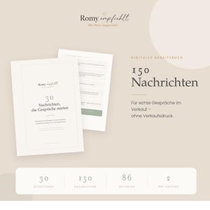 150 Nachrichten Vorlagen Network Marketing | DM Vorlagen ohne Verkaufsdruck | Kundengespräche Instagram | PDF Download Deutsch