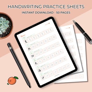 Werkboek Chinees handschriftoefening pdf | 300 gewone Chinese karakters | Digitale download