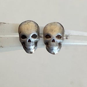 Teeny sterlingzilveren schedelstekers, gratis verzending