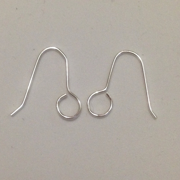 925 Sterling Silver Earring Hooks With Large Loop 21g - 0.7mm, Best Bulk Prices, Free Postage in Australia!