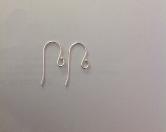 925 Sterling Silver Earring Hooks With Ball 21g - 0.7mm, Best Bulk Prices! Free Postage in Australia!