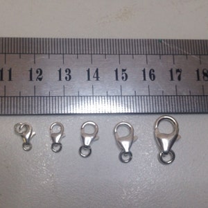 Sterling Silver Lobster Clasps, 925 sterling silver