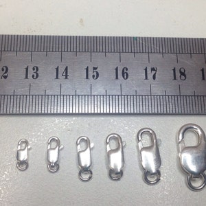 925 Sterling Silver Parrot Clasps, Various Sizes, Free Postage!