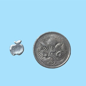 Accenti di mela saldabili, decorazioni in argento sterling, 10 pezzi, spedizione gratuita