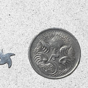 Solderable Star Shaped Accents, Sterling Silver Embellishments, 10 Pieces, Free Postage