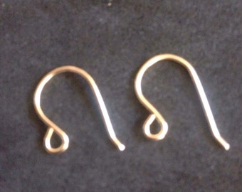 Gold Filled Earring Hooks, 21g - 0.7mm, 14k Gold Filled Earring Wires, Free Postage!