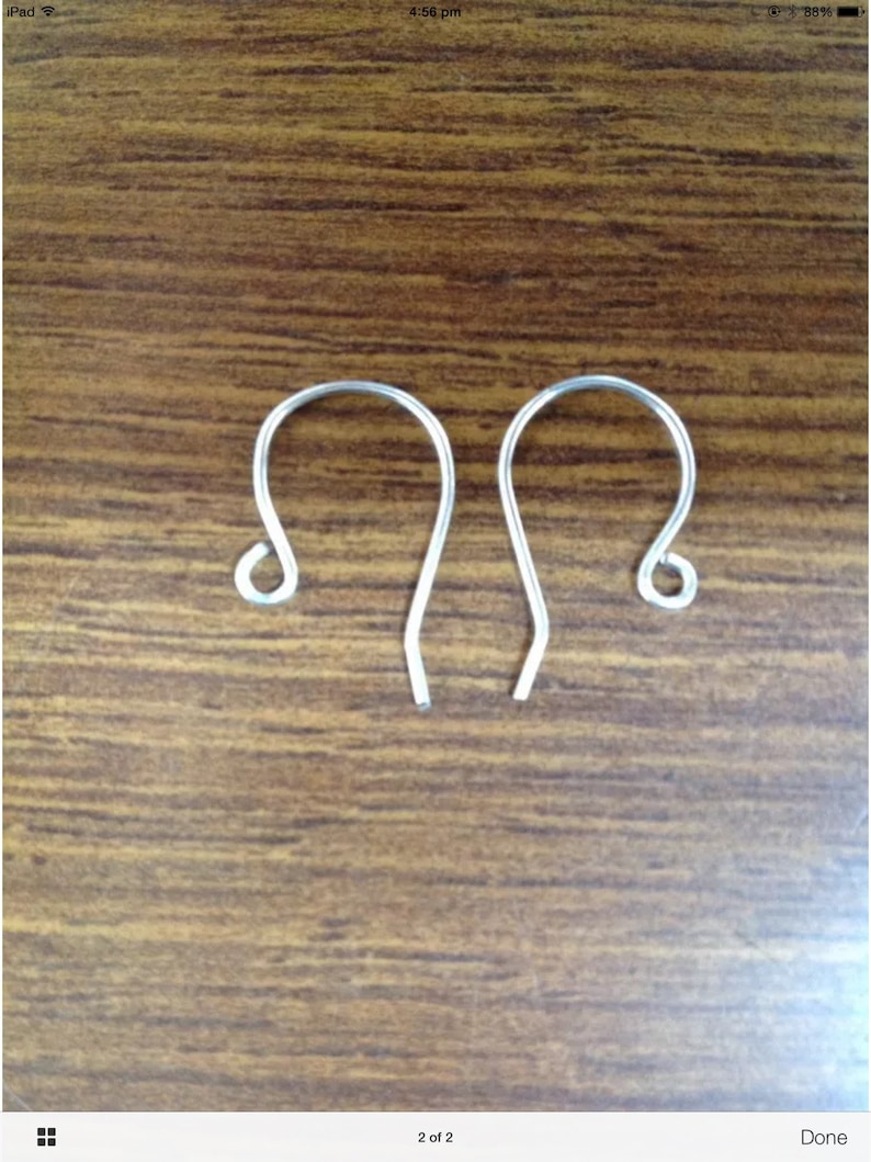 925 Sterling Silver Earring Hooks 21g 0.7mm Best Bulk Etsy