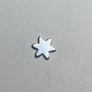 Solderable Flower Accents, Sterling Silver Embellishments, 10 Pieces, Free Postage