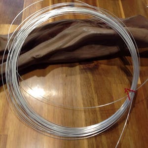 Sterling Silver 925 Wire 1 - 4 Metres Half Hard Round Wire 21g (0.7mm) Free Postage!