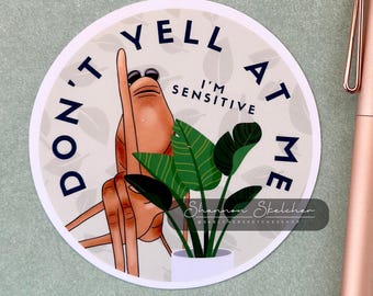 Marcus the Worm "Don't Yell at Me" Sticker – TikTok Inspired Original Illustration | Meme, Robert