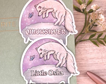 Quicksilver Brimstone Onyx & Little Osha Sticker | Holographic | Quicksilver Inspired Art