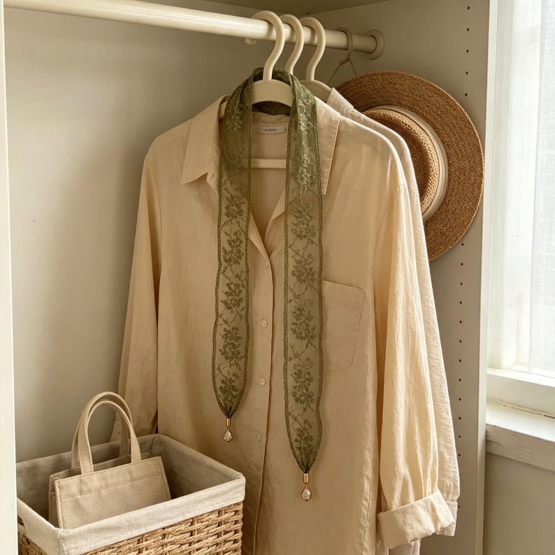 Nastro per capelli floreale in pizzo, fascia per capelli con delicato foulard e cristalli, accessorio per capelli vintage a forma di fiocco per donna, regalo per capelli da sposa green