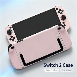Switch 2 Split Protective Case, 2PC Matte TPU Shell, Separate Controller Cover for Switch 2 Console