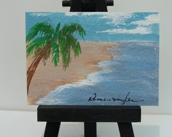 Tides In -- ACEO original painting - SE team