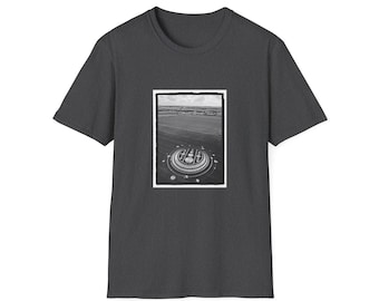 Coastal Aerial Crop Circle Photograph T-Shirt | Unisex Tee