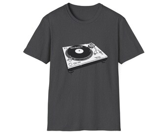 Vintage Turntable Record Player T-Shirt | Unisex Tee