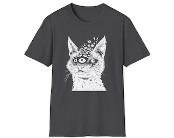 Three-Eyed Cat T-Shirt | Unisex Tee