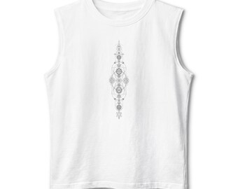 Delicate Vertical Mandala Tank | Unisex Tank