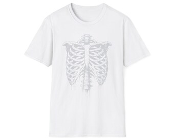 Faded Chest Ribcage T-Shirt | Unisex Tee