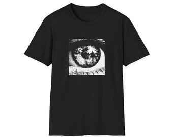 Monochrome Eye Illustration T-Shirt | Unisex Tshirt