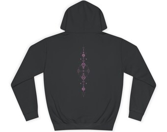 Sacred Geometry Line Hoodie | Unisex Pull-Over Hoodie