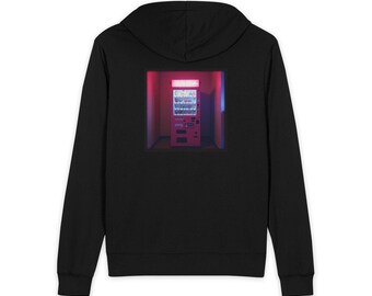 Neon Vending Machine Hoodie | Unisex Zip-Up Hoodie