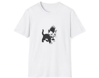 Adorable Punk Kitten T-Shirt | Unisex Tee