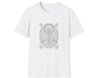 Lotus Meditation Mandala T-Shirt | Unisex Tee