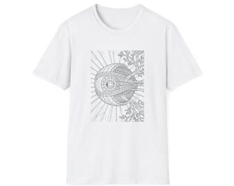 Geometric Sun Mandala T-Shirt | Unisex Tee
