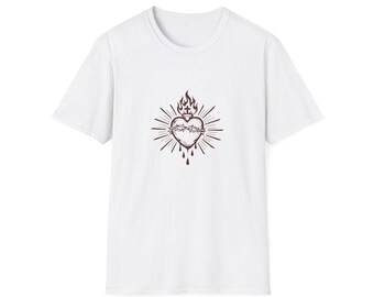 Sacred Heart Illustration T-Shirt | Unisex Tee
