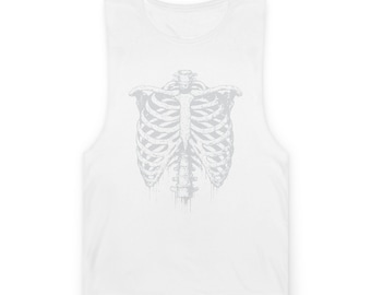 Human Ribcage Illustration Tank Top | Unisex Graphic Tank