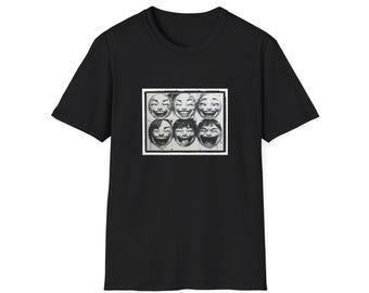 Smiling Face Photo Grid T-Shirt | Unisex Tee