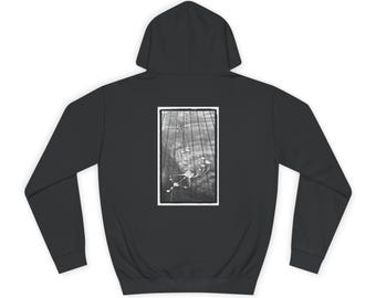 Black and white film grain crop circle photograph Hoodie | Unisex Pull-Over Hoodie