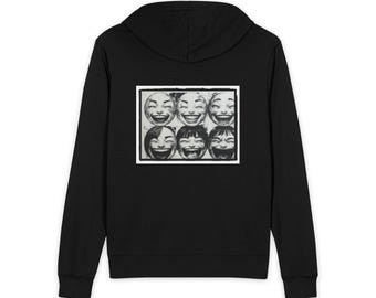 Smiling Faces hoodie | Unisex Zip-Up Hoodie