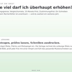 Wie viel darf ich erhöhen? Kappungsgrenze, Vergleichsmiete und Fristen auf einen Blick