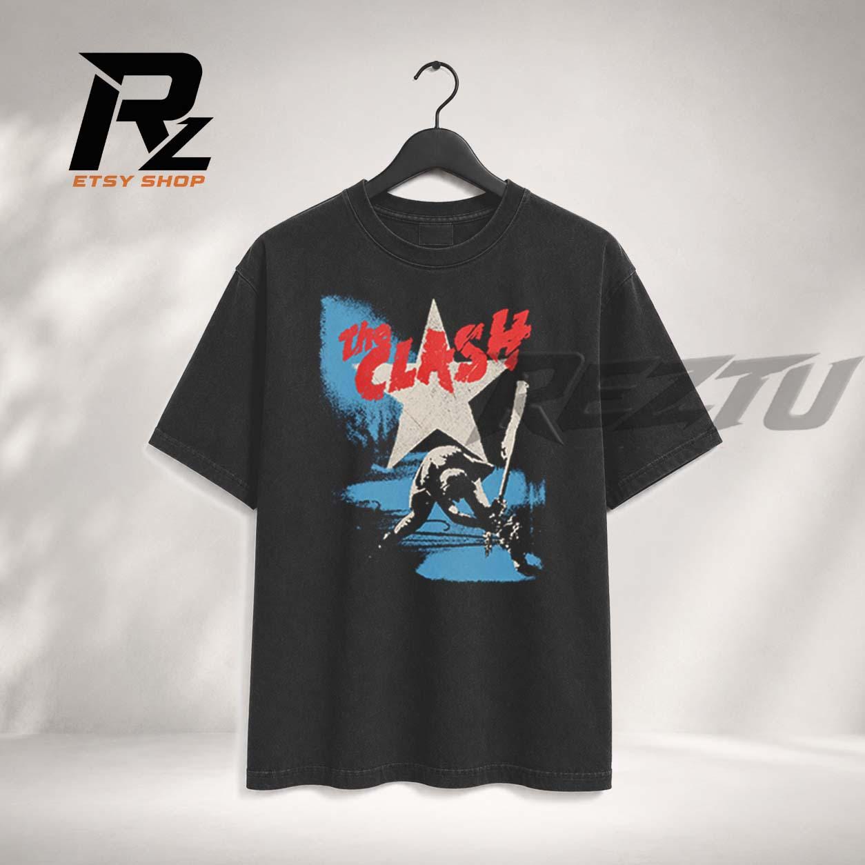 Vintage Clash Tshirt Combat Rock - Etsy