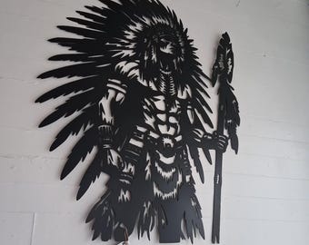 Indian Chief Standing Tall
