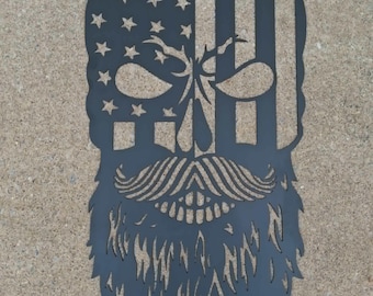 Beard and Flag