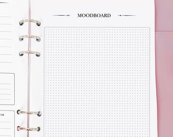 Moodboard - Planner Insert - Novel Writing Planner Template Printable, Self Publishing Book Writing Tracker, Physical Copy Pack