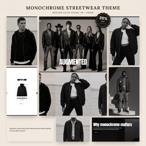 Streetwear Shopify Theme | Dark Minimal Clothing Store Website Template OS 2.0