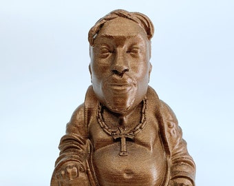 Tupac Shakur BuddhaMetallic Rust