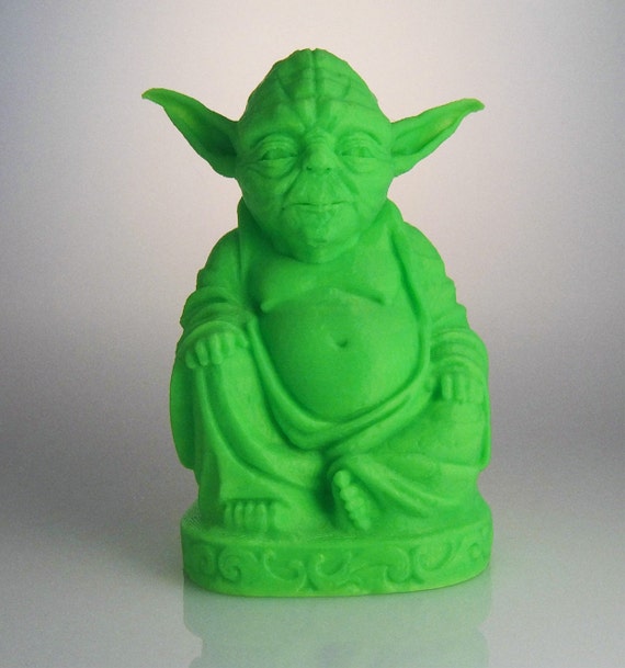 Yoda Buddha Statue Mint Green 2