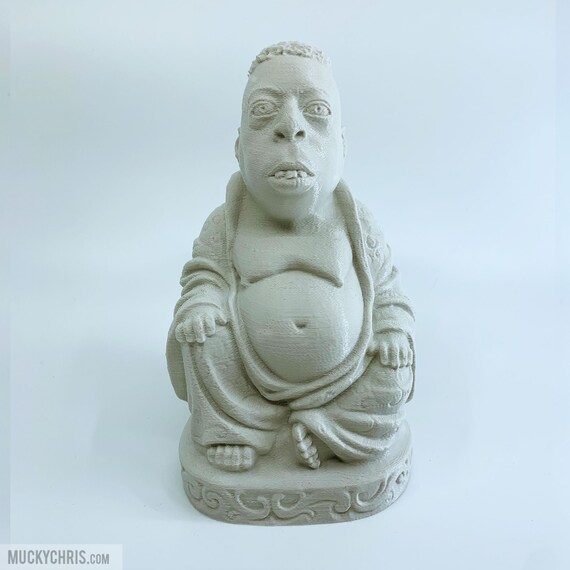 Howard Stern Beetlejuice Zen Buddha Fan Art Sculpture Desert Sand