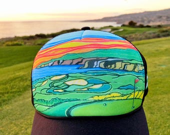 Golf Hat: Ocean Trails Hole 10 Design, Junior Golf Fundraiser